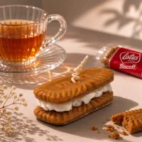 شمع طرح بیسکوییت لوتوس