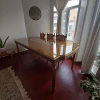 میز ناهارخوری استیل چوب راش