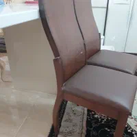 یک جفت صندلی تمام چوب