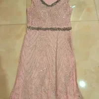 پیراهن صورتی مجلسی