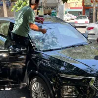 شیشه دودی با دستگاه Uv ضمانت ۵ ساله