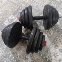 جفت دمبل 20کیلویی اصلا استفاده نشده