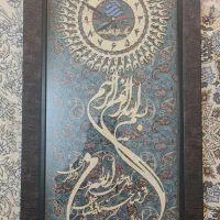 ساعت و تابلو.گلدان شیشه ای