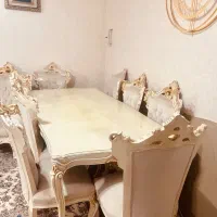 میز ناهارخوری 8نفره کلاسیک در حد نو