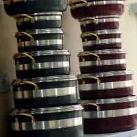سرویس قابلمه تابه ۱۰ پارچه لب چدن گرانیت/تعویض