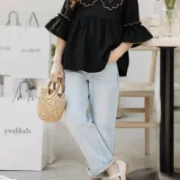 شومیز مشکی محرمی دخترونه بچگانه