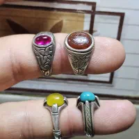 انگشتر های سوار نقره کهنه