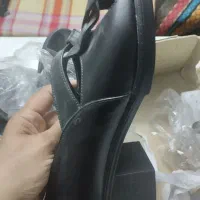 کفش  صندل سفید مشکی