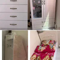 سرویس خواب کودک همراه با تشک و رو تختی
