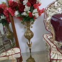 گلدان پایه فرشته برنز