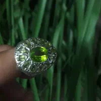 انگشتر نقر ه جواهری