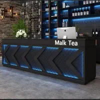 کانتر و میز کافی رستوران نورپردازی دار حرفه ای