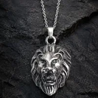 گردنبند طرح سر شیر