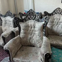 مبل سلطنتی 7 نفره چوب گردو