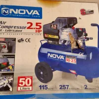 کمپرسور باد پمپ باد ۵۰ لیتری nova متن آگهی بخونید