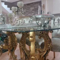 غذاخوری شش نفره همراه با روکش صندلیها