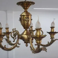 فروش سه قطعه لوستر برنز آنتیک، کلاسیک