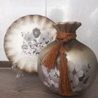 گلدان و بشقاب تزیینی