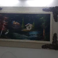 تابلو نقاشی پارچه ترک