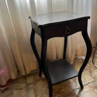 میز تلفن چوبی کشو دار