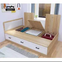 تختخواب جادار با کمد لباس