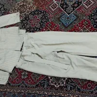 کت وشلوار کرم رنگ.کم پوشیده