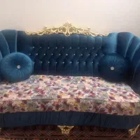 تخت خواب ۲نفره و جالباسی و مبل