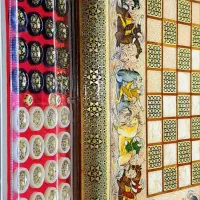 تخته نرد و شطرنج خاتم کاری (چوگان)