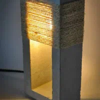 چراغ دکوری بتنی