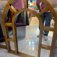 آینه کنسولی چوبی مدل پنجره ای