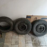 سه حلقه لاستیک زاپاس دو حلقه با رینگ
