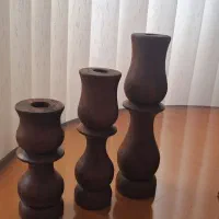 جا شمعی چوب اصل