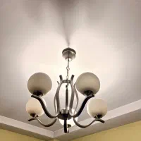 لوستر استیل مات پنج شاخه