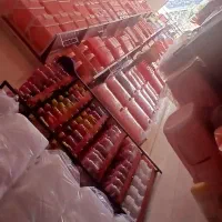 فروش لوازم مغازه پلاسکو همراه با قفسه. بصورت یکجا