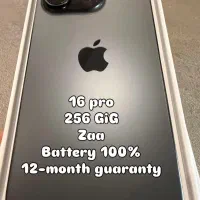 16 پرو مشکی ۲۵۶ گیگ شرکتی