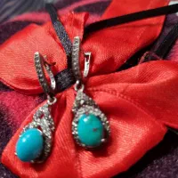 گوشواره فیروزه نقره