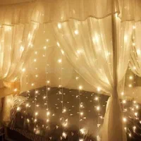 ریسه سوزنی۵۰متری وپرده ای وماه و ستاره توری