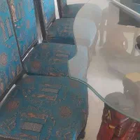 میز ناهار خور ۸ نفره + ۲ صندلی اضافه هم شکل