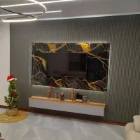 نصب تی وی وال پارکت قرنیز دیوارپوش کفپوش ترمو