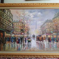 دو عدد تابلو نقاشی پاریس