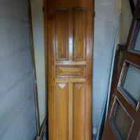 درب چوبی دولنگه در دو مدل
