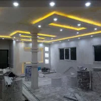 گچکاری گچ خاک سفید نور مخفی قابندی دیوار لکه گیری