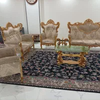 مبل استیل با میز عسلی