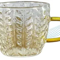 شات پیرکس طرح گندمی دسته طلایی