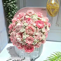 باکس و دسته گل شمع