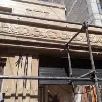 نماکاری سنگ اجر سنتی سفال .کاشی سرامیک موزاییک