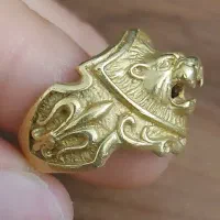 انگشتر شیر قدیمی کلکسیونی