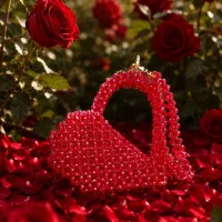 مینی بگ مرواریدی قلبی