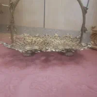 برنز اصل میز فقط فروشی با شیرینی خوری سبدی