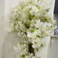 درخت شکوفه سفید مصنوعی
